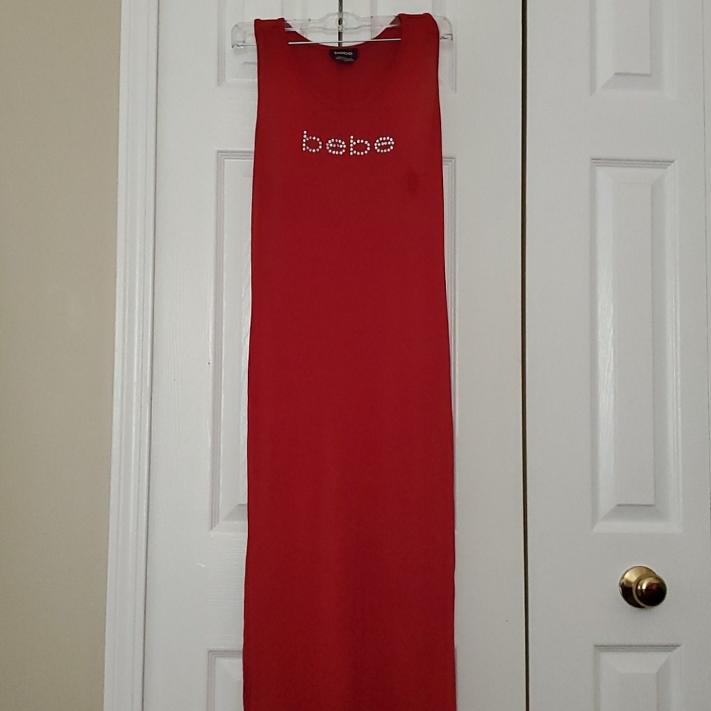 Red Bebe Long sundress